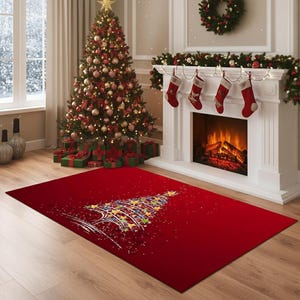 Merry Christmas Doormat, Christmas Home Decor, Entryway Decor Rug, Winter Home Gift, Front Door Decor, Christmas Decoration, Outdoor Decor
