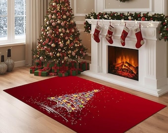 Felpudo navideño, decoración navideña para el hogar, alfombra para la entrada, regalo de invierno para el hogar, decoración para la puerta principal, decoración navideña, decoración para exteriores.