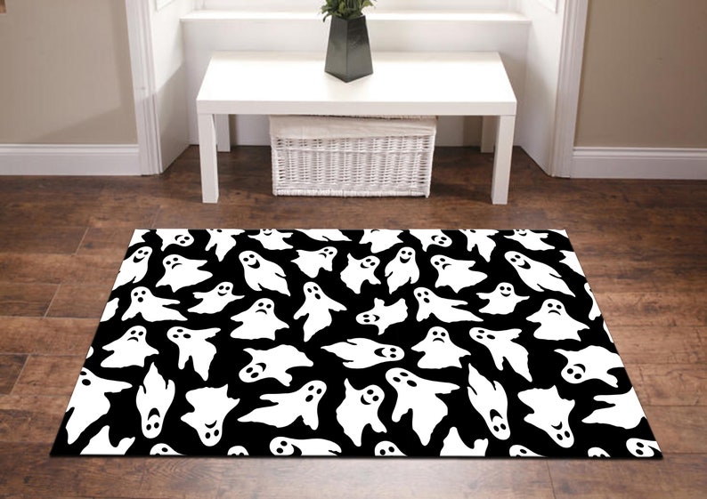 Casper Rug,hallowen Design Rug,halloween Area Rug,ghost Rug,hallowen