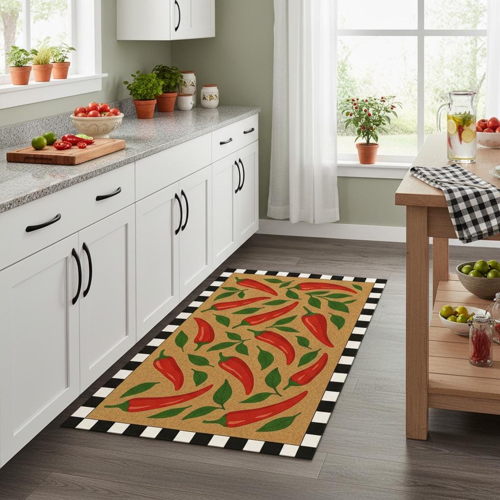 Norwall Mexican Chili Peppers On The Vine Wallpaper Border - KV79527 - Multi-Color