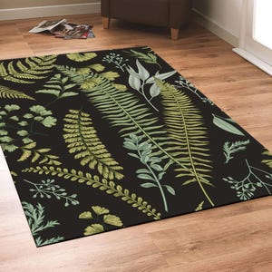 Leaf Rug,Garden Rug,Nature Rug,Jungle Rug,Nature Theme Rug,Leaf Pattern Rug,Garden Theme Rug,Popular Rug,Area Rug,Custom Rug,İconic Rug image 3