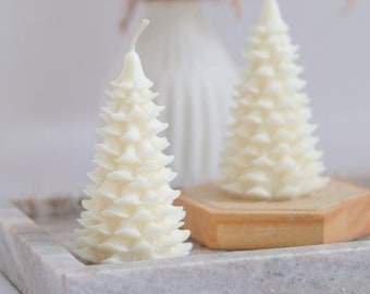 Candle winter Christmas tree Christmas tree rapeseed wax decoration