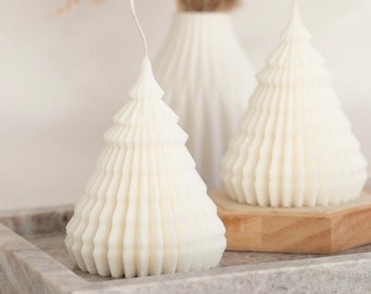 Candle winter Christmas tree Christmas tree rapeseed wax decoration