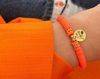 Armband Perlenarmband Team Aperol Orange  Katsukiperlen Sommer Freundin Mädelsabend Apersolspritz