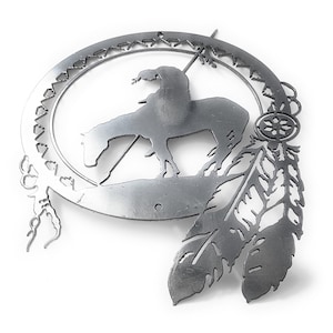 Chrome Powder coated Steel End of The Trail Plaque