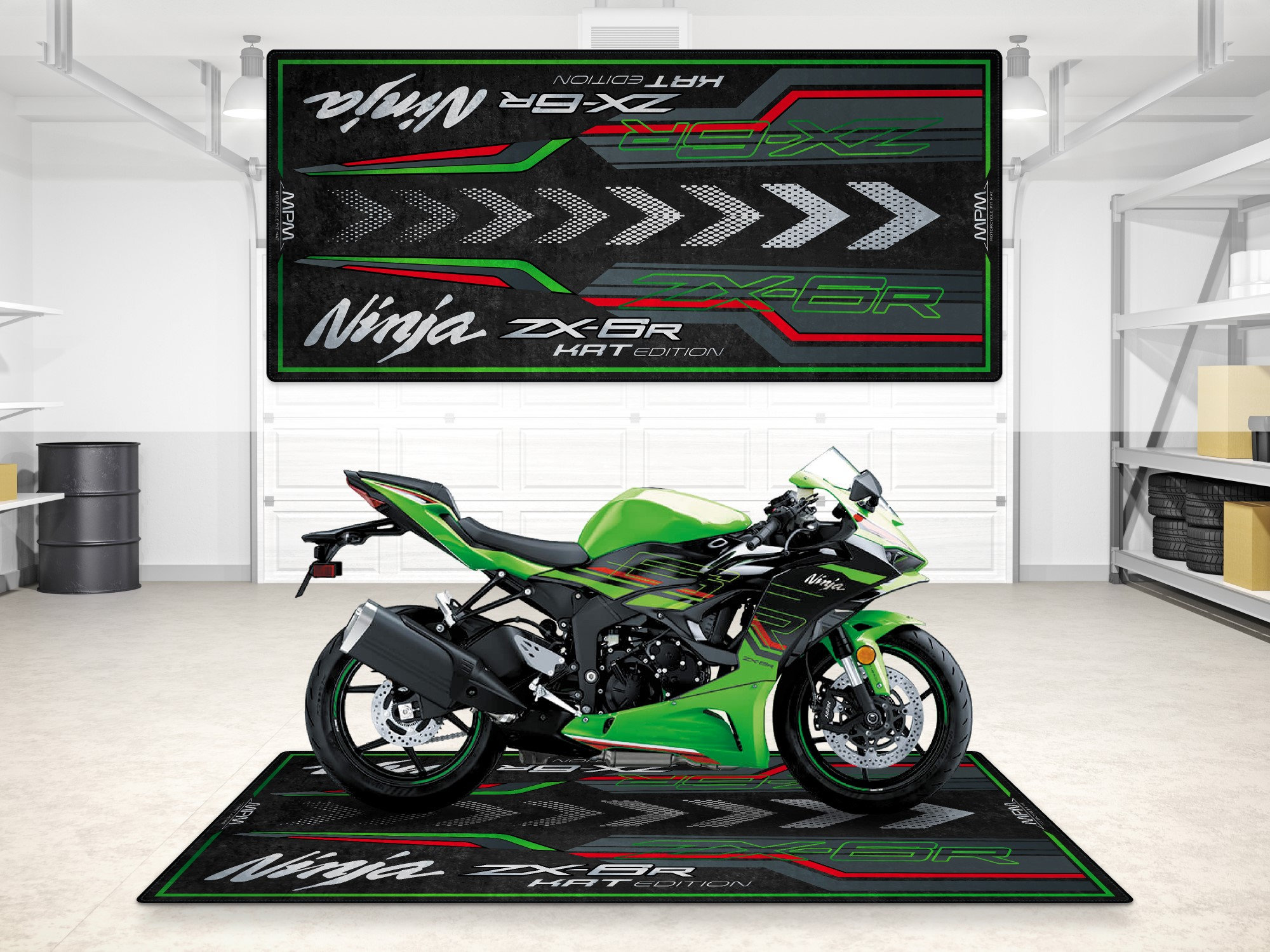 Kit Adesivi Moto Total Superline Kawasaki ZX6R 2009-2012 (Verde)