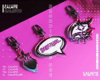 Rainbow acrylic pin & Keychain