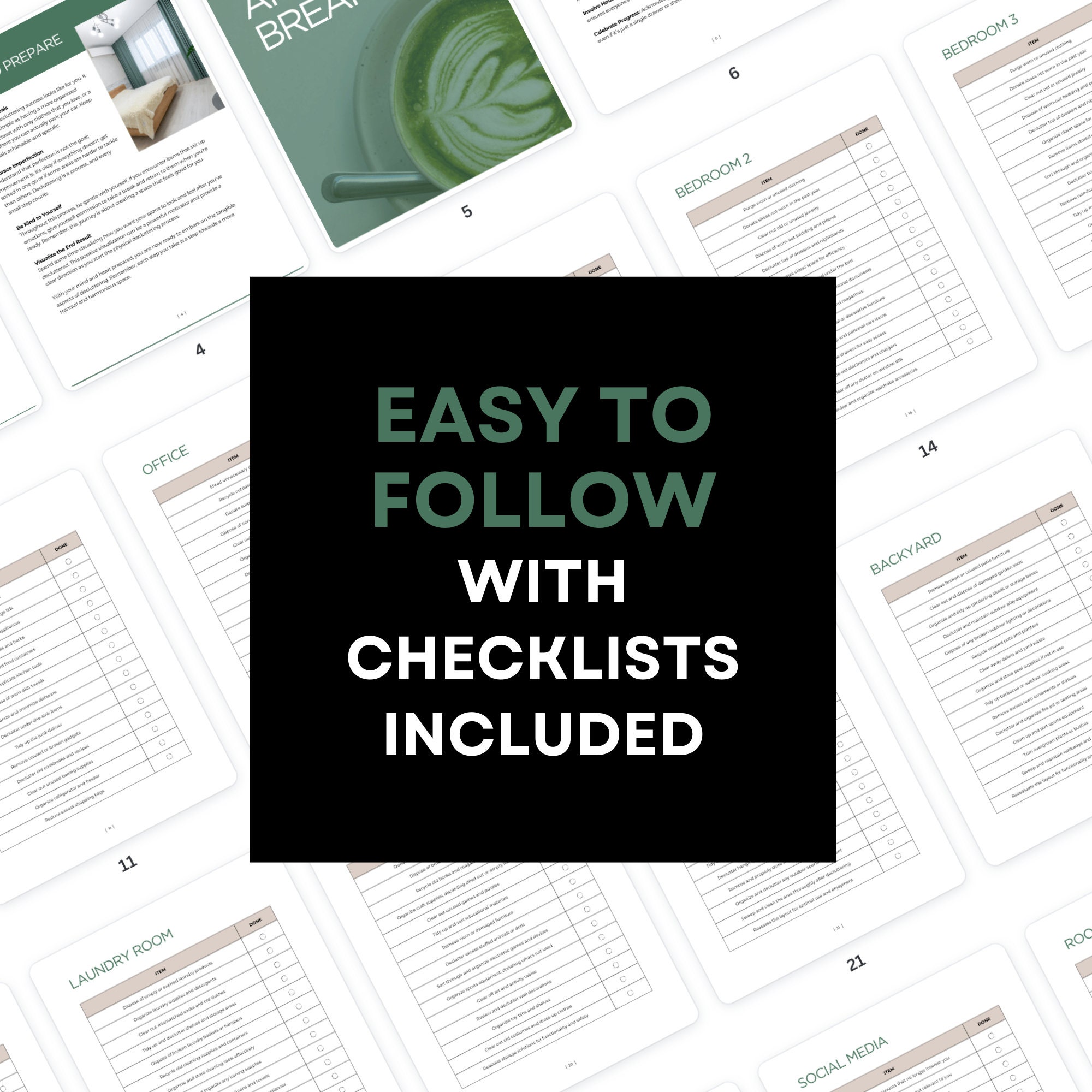 Decluttering Guide With Checklists, Home Organization (PLR) - Etsy