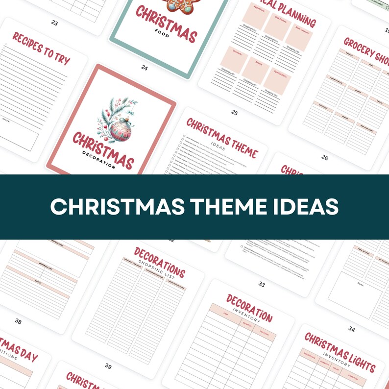 Ultimate Christmas Planner Printable | 80-page Holiday Organizer ...