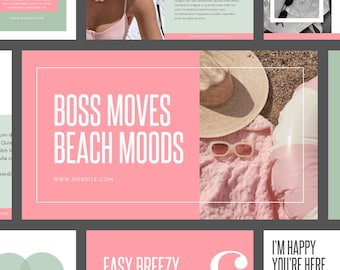 Webinar Slide Deck Templates for Coaches, Editable Canva Presentation, Course Creator, Masterclass Slides