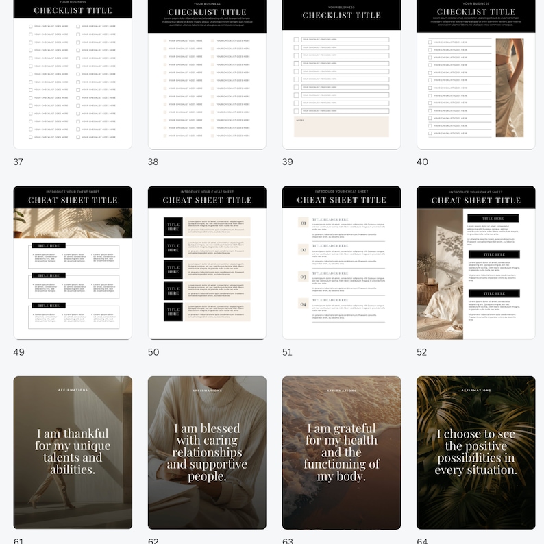 May include: A printable checklist template with a black and white design. The checklist has a title bar at the top with the words "CHECKLIST TITLE" in black text. The checklist has a series of boxes with check marks next to them. The checklist is designed to help people organise their thoughts and tasks.