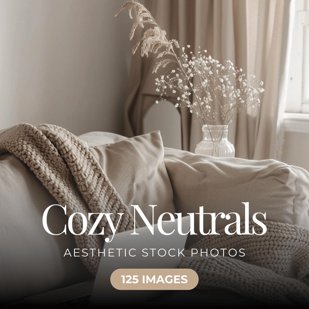 Neutral Aesthetic Stock Photos – Cozy Interior, Lifestyle Scenes - Etsy