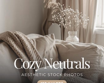 Neutral Aesthetic Stock Photos – Cozy Interior, Lifestyle Scenes
