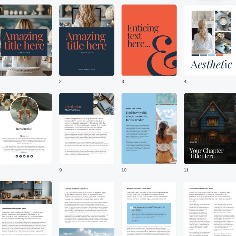 May include: A collage of images featuring a light blue, red and white colour scheme. The images include a woman with long blonde hair, a cup of coffee, a house and a book. The text "Aesthetic" is written in a white font on a black background.