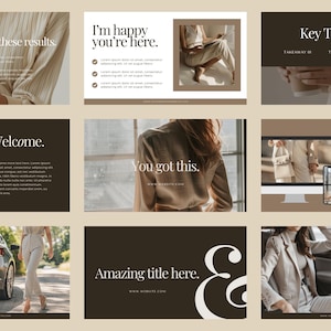 Canva Business Life Coach Course Template, Webinar Presentation, Online Course Creation Slide Deck, Modern Slidedeck, Webinar Slides