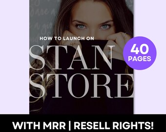 Stan Store Launch Guide eBook with Master Resell Rights (Digital Download)