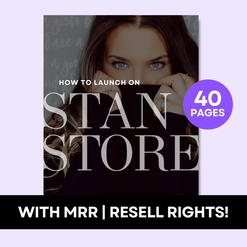 Stan Store Ebook Example Stan Store Launch Guide Ebook With Master Resell Rights (digital ...