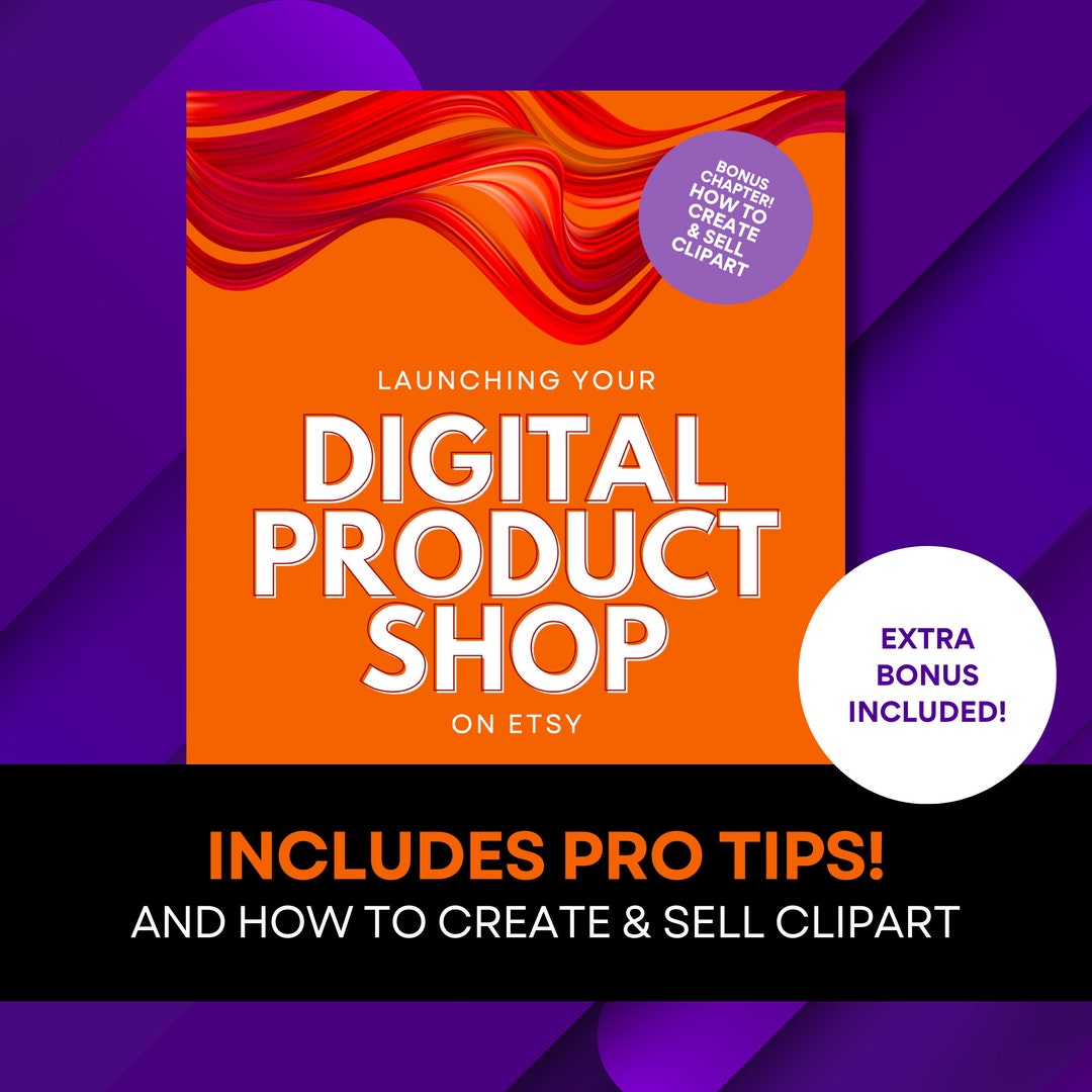 Etsy Shop Guide, Digital Product Toolkit, Canva Clipart (PDF) - Etsy