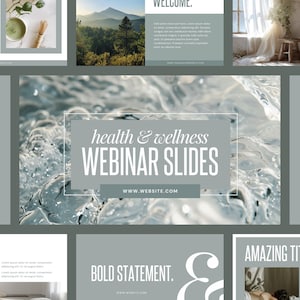 Masterclass Slide Deck Template for Health and Wellness Coaches, Canva Presentation, Online Course Slides, Wellness Webinar, Health Coaches