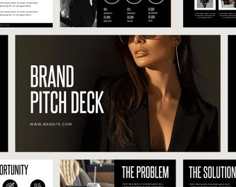 Brand Pitch Deck, Presentation Template, Brand Deck, Modern Slides, Canva Deck, Canva Slides, Course Presentation, Entrepreneur Deck, Lux