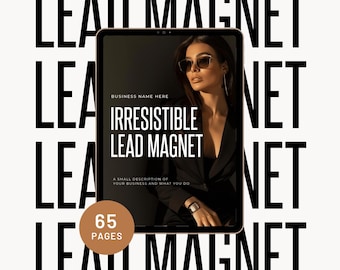 Canva Lead Magnet Template, Coaching Workbook (65 Pages) (Digital Download)