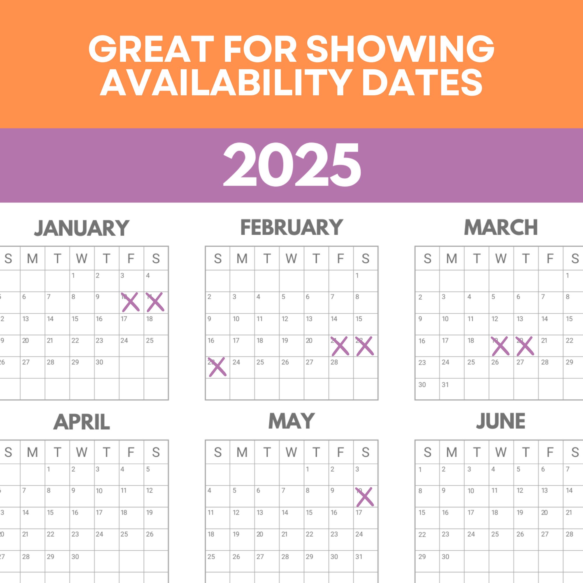 2025 Calendar Printable and Editable, 2025 Editable Calendar, Letter ...