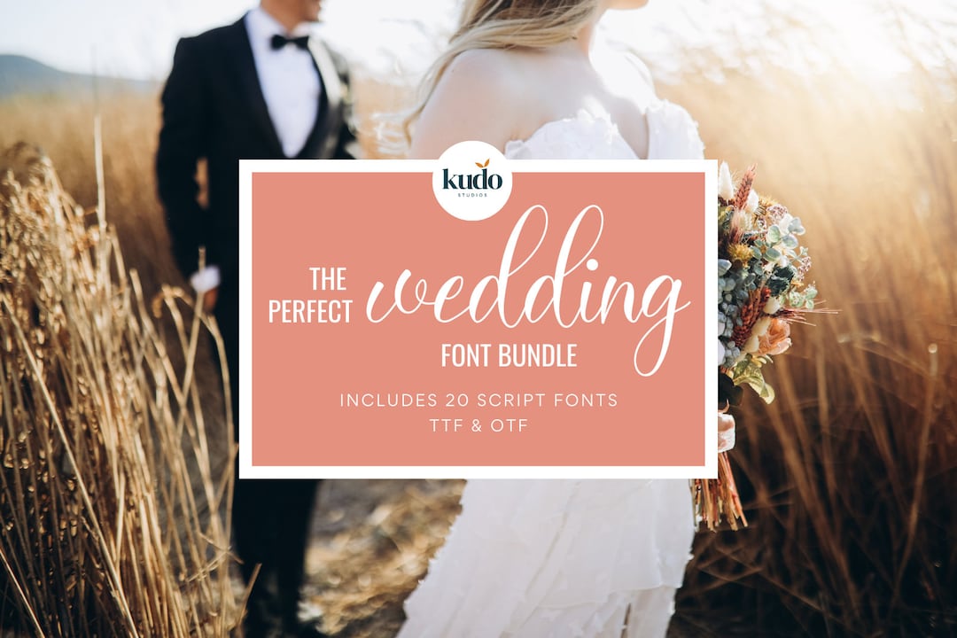 Wedding Script Font Bundle – 20 Elegant Fonts (OTF & TTF) - Etsy