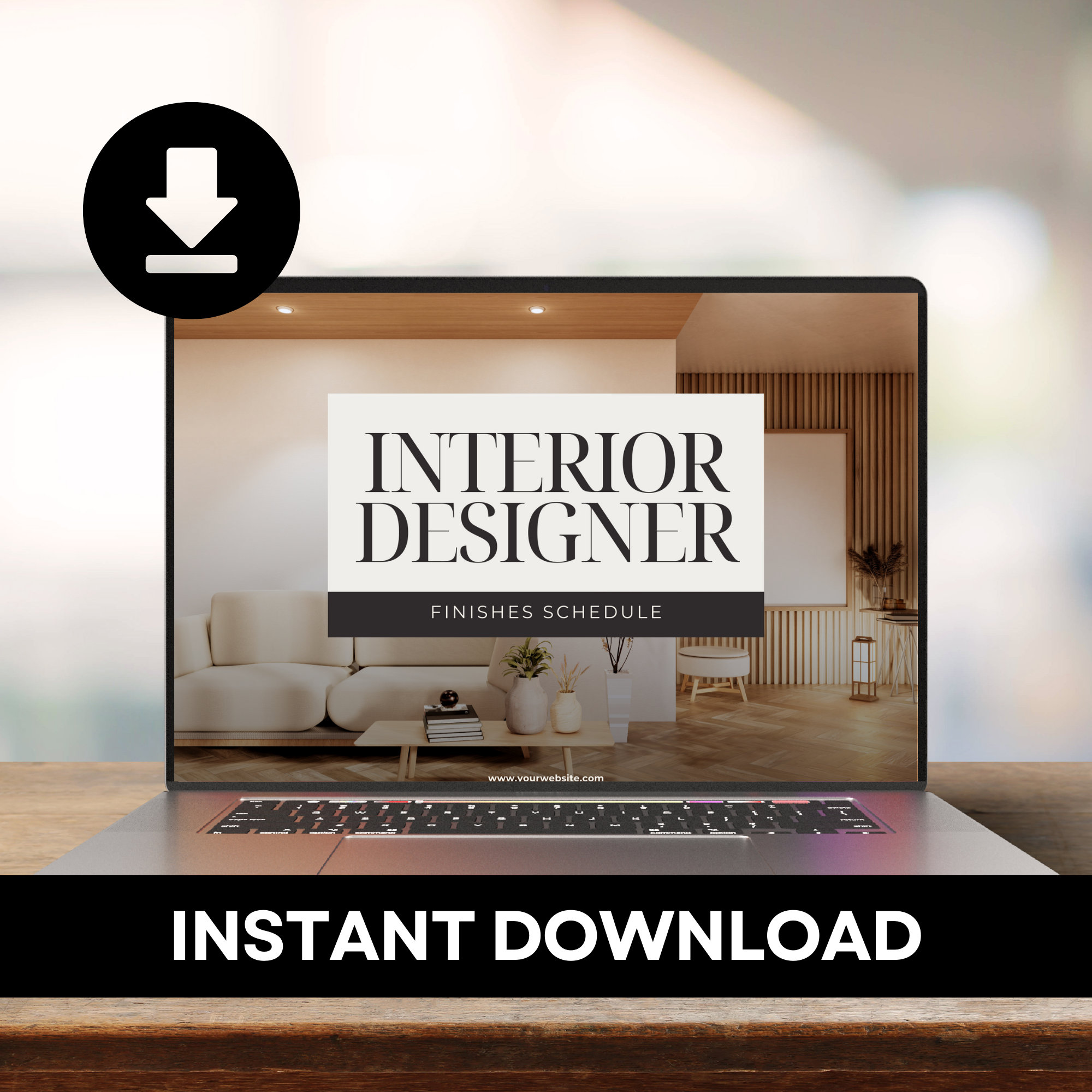 Interior Design Finishes Schedule | 117-page Editable Canva Template ...
