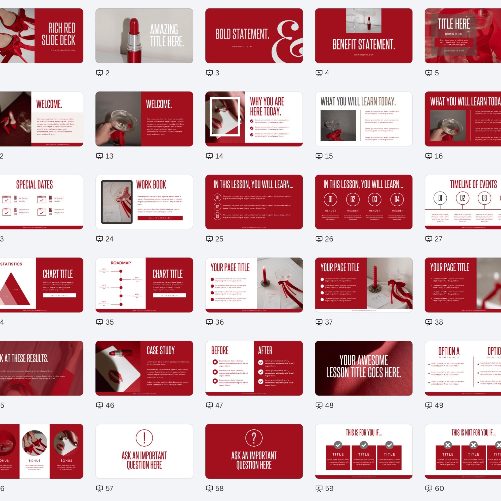 Slide Deck Canva for Luxury Webinar Course Creators - Editable ...