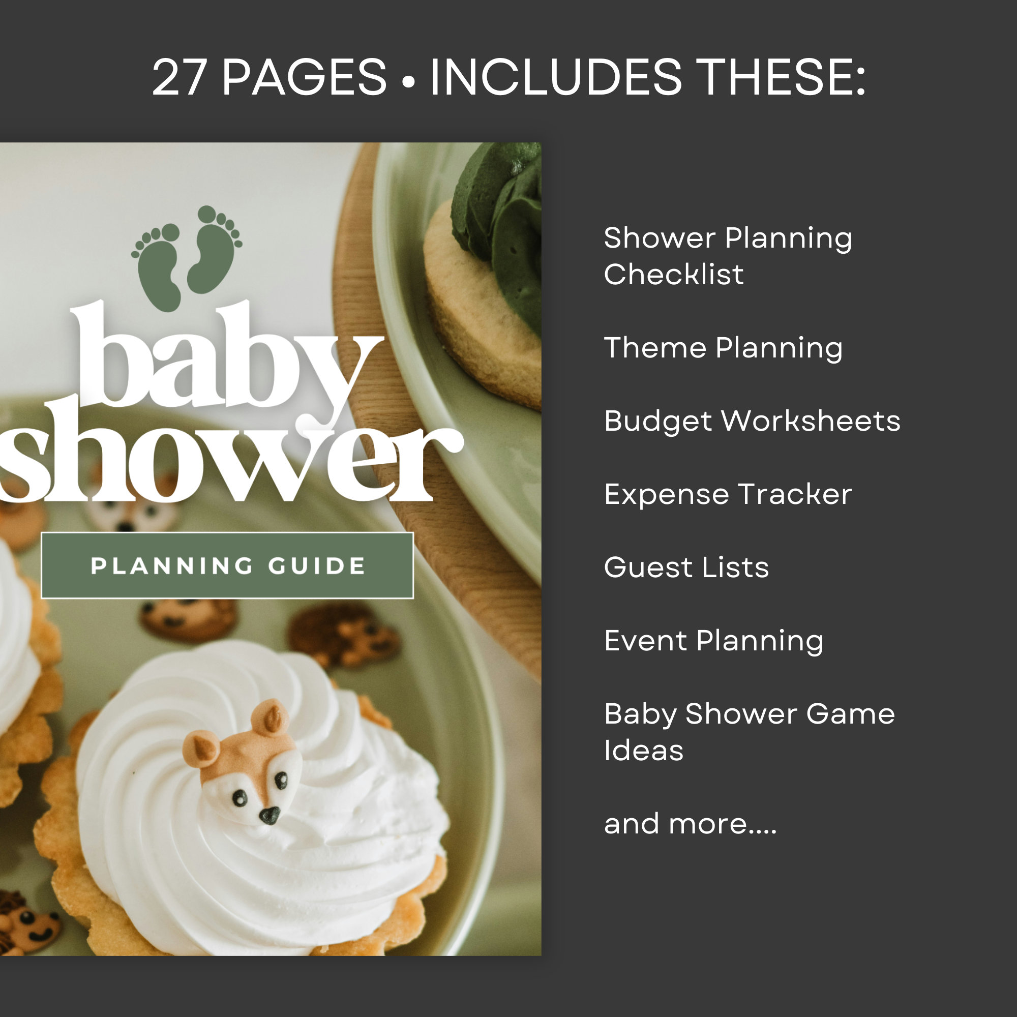 Baby Shower Planner, Editable Baby Shower Planning Guide, Baby Shower ...
