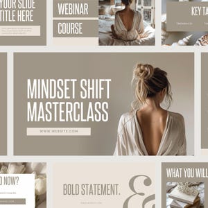 Masterclass Slide Deck-Vorlage, digitaler Download für Trainer, bearbeitbare Canva-Präsentation, Webinar-Folien, Kursvorlagen, geschäftliche Verwendung