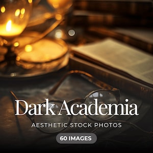 Dark Academia Images, Vintage Aesthetic Stock Photos, Digital Clipart, Moody Art for Journals and Decor