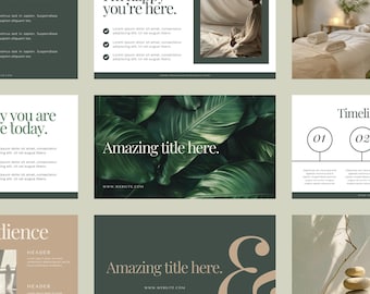 Wellness Course Slide Presentation - Editable Canva Template