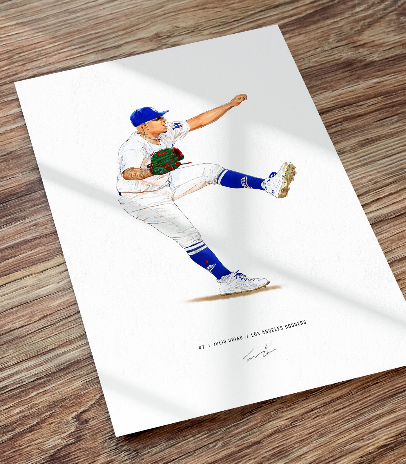 Julio Urias Los Angeles Dodgers Fanatics Authentic 10.5'' x 13'' Sublimated  Player Name Plaque