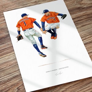 Toronto Blue Jays Lithograph print of George Springer 2021 11 x 14