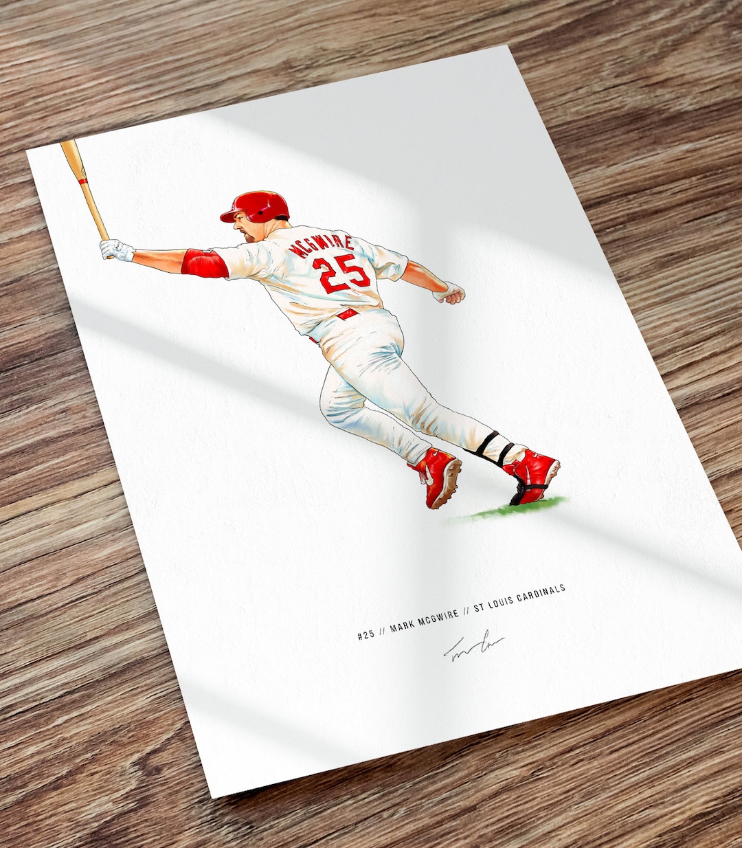 Mark Mcgwire Poster St Louis Cardinals MLB Baseball Wall Art Print Etsy — free download