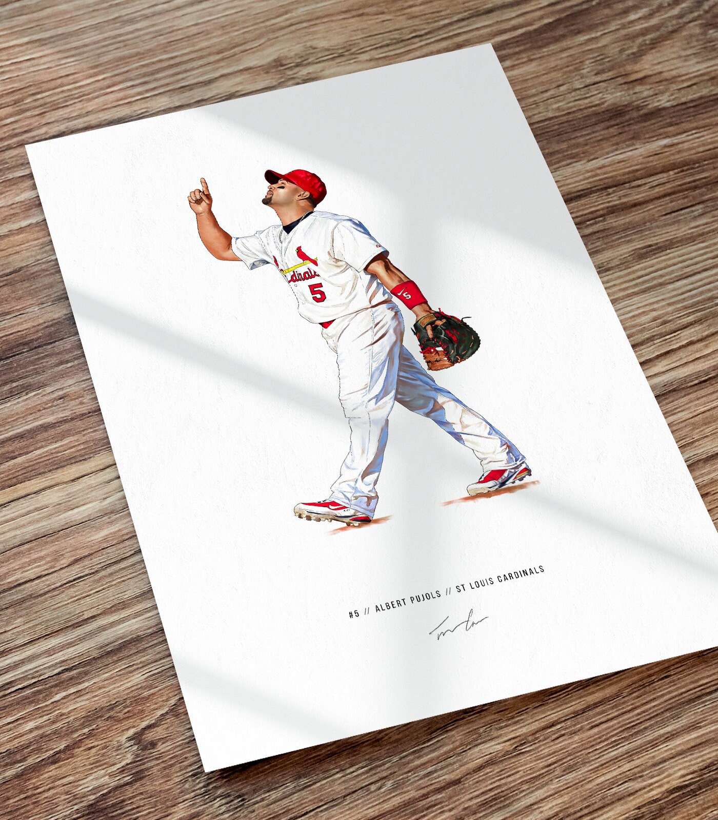  LISHINE Super Athlete Albert Pujols Poster Decorative Painting  Canvas Wall Art Living Room Posters Bedroom Painting Unframe-Style  24x36inch(60x90cm): Posters & Prints