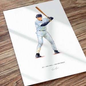 Paul O'neill Beautiful Handmade 3D Baseball Card of the 