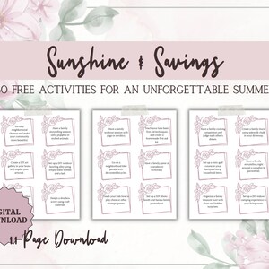 Fun Summer Activity Cards, 60 Summer Activities, Printable, Summer Fun, Kids Summer Activities, Kids Summer Planner, Summer Planning