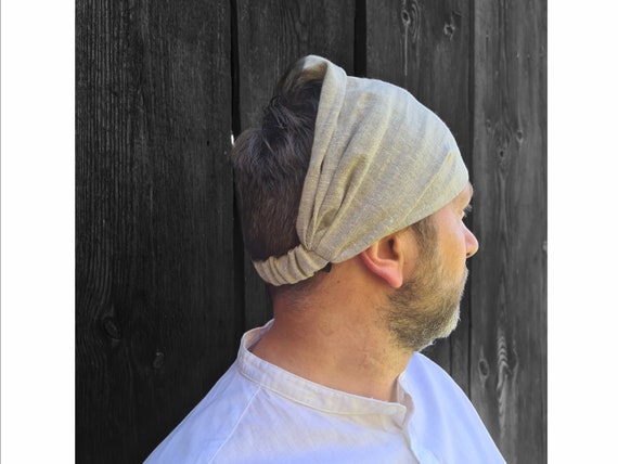 ずっと気になってた Head Men Linen Scarf Men Wide Linen Natural Elastic, With Clothing