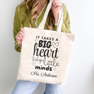 Sac fourre-tout personnalisé pour professeur : cadeau de remerciement, cadeau de fin d&#39;école