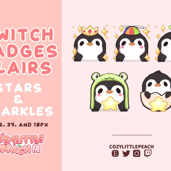 Sparkles Twitch Flairs | Twitch Badges Flairs | Simple Sparkle Flairs | Twitch Badges