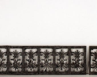 Valla o balaustrada en miniatura estilo B - Sin terminar - Escala 1:12 o 1:24 disponible