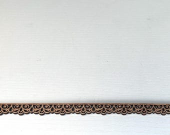 Miniatyr dockhus filigrankant - ofärdig - laserskuren skala 1/12