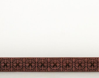 Miniature Dollhouse Renaissance Style Engraved Trim - Unfinished - Style J - Multiple Widths
