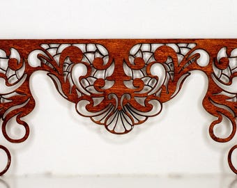 Miniature Dollhouse Interior Decorative Spandrel - Unfinished - Style A - Multiple Sizes