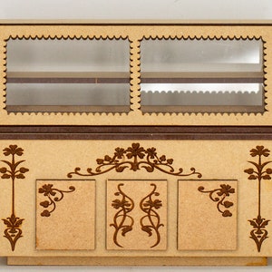 Miniature Engraved Standing Bakery Display Case - 1 12 Scale Kit