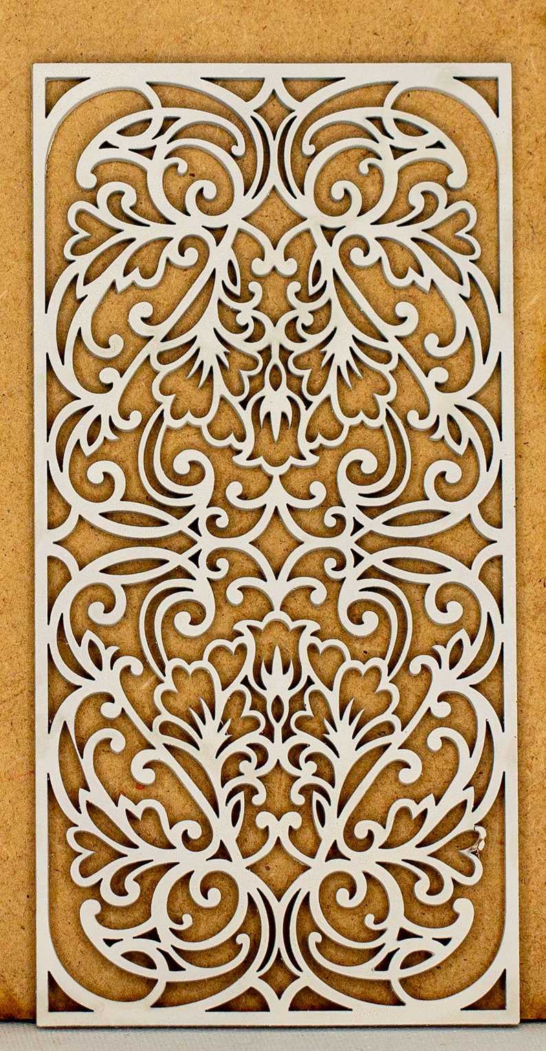 Unfinished Miniature Filigree Wall Panel or Garden Trellis F - 1 12 & 1 ...