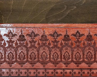 Indian Mughal Dollhouse Wainscoting Kit – Laser Cut Wood Miniature Wall Paneling