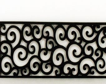 Miniature Dollhouse Filigree Panel E - Unfinished